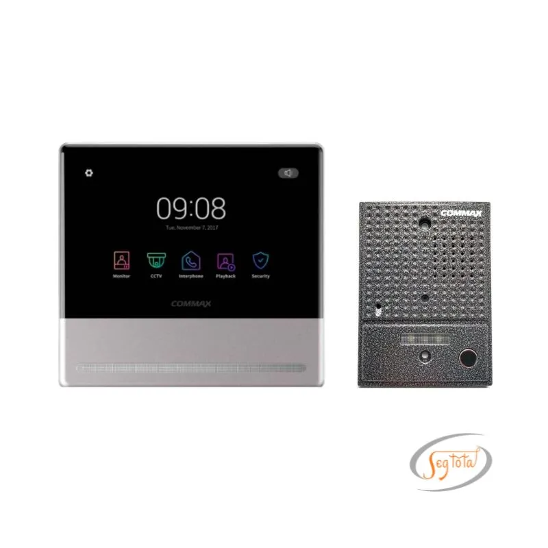 KIT DE VIDEOPORTERO WIFI CON PANTALLA DE 7″ COMMAX CDV-70QT/DRC-4CGN2