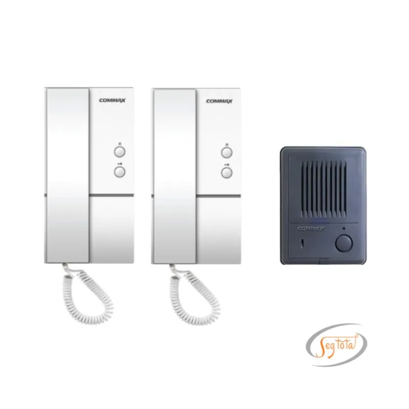KIT INTERCOMUNICADOR DE 2 PUNTOS COMMAX DP-LA01/DR-2K